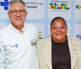 Ministro da saúde Alexandre Padiilha e a vereadora Cássia do PT